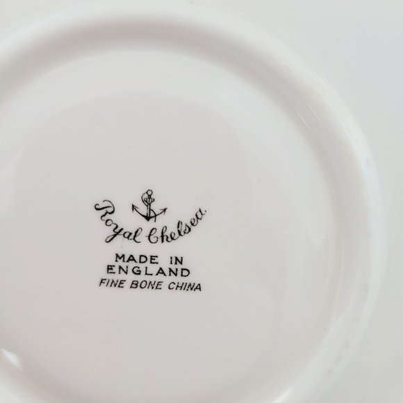 Royal Chelsea Golden Jade Teacup & Saucer, Gold Vines & Flowers, Royalcore Glam - Picture 13 of 16